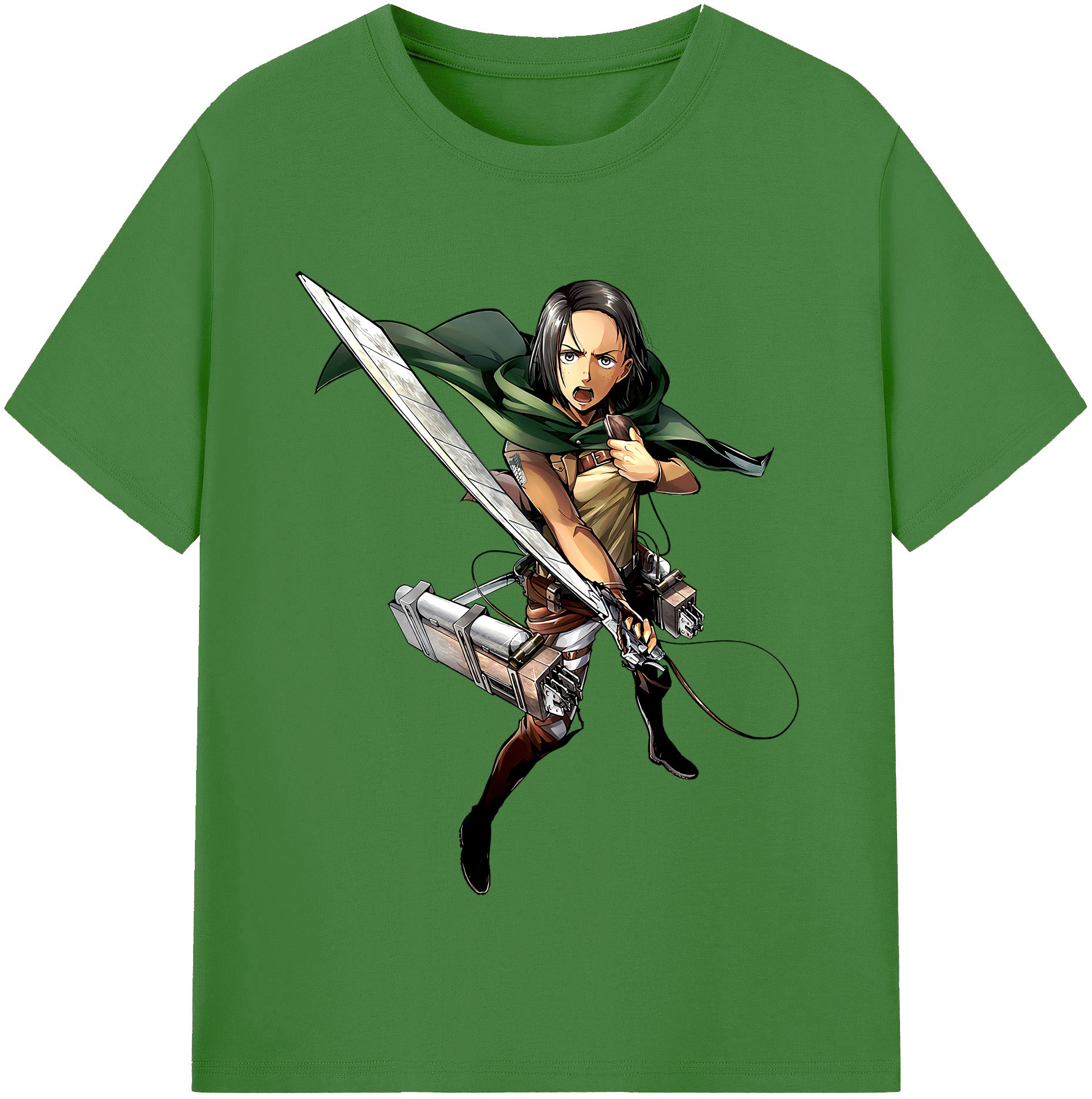 （画像用） 進撃の巨人 Attack on Titan レディースカジュアルプリントTシャツ（綿100％）